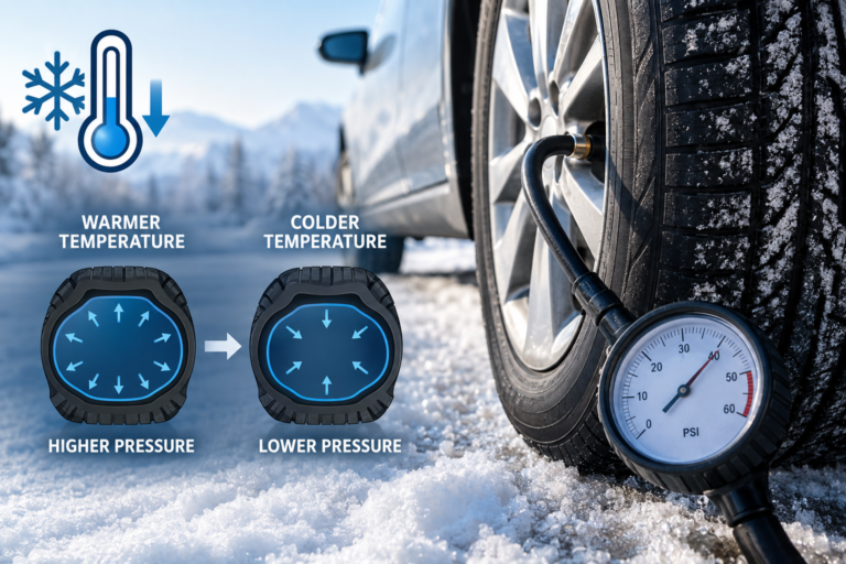 Why Tire Pressure Drops When It’s Cold: Causes and Solutions